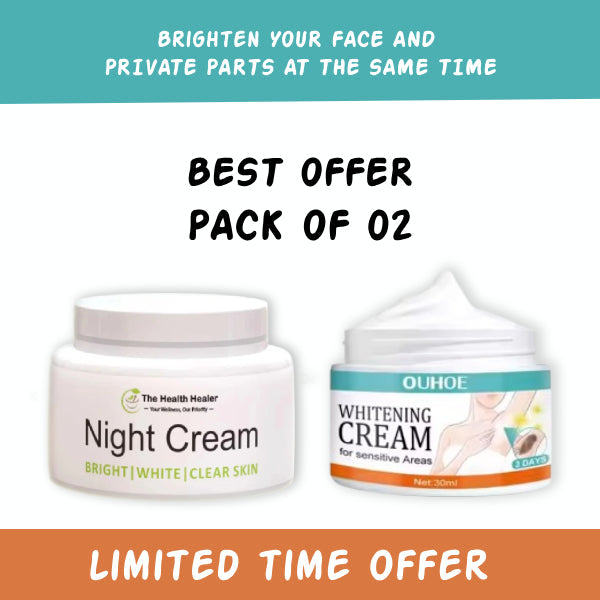 Pack Of 02 | Night Cream And Whitening Cream for Private Parts