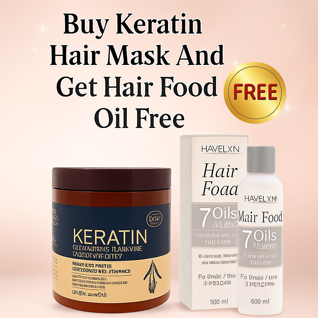 Deal | Keratin Hair Mask And Hair Food Oil